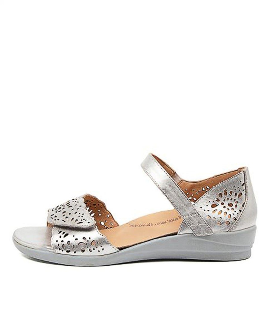 Shoes ZIERA | Dusty W Silver Leather