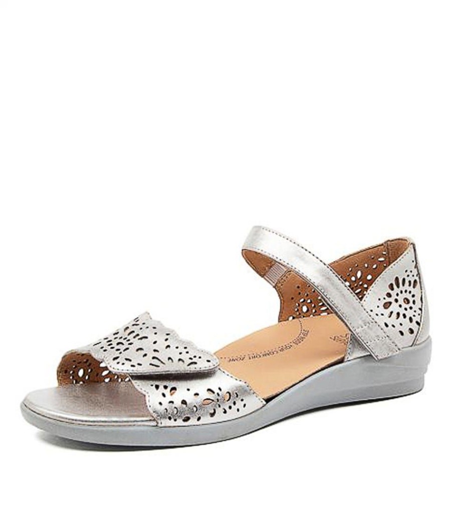 Shoes ZIERA | Dusty W Silver Leather