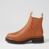 Shoes DJANGO & JULIETTE | Femi Dark Tan Leather Chelsea Boots