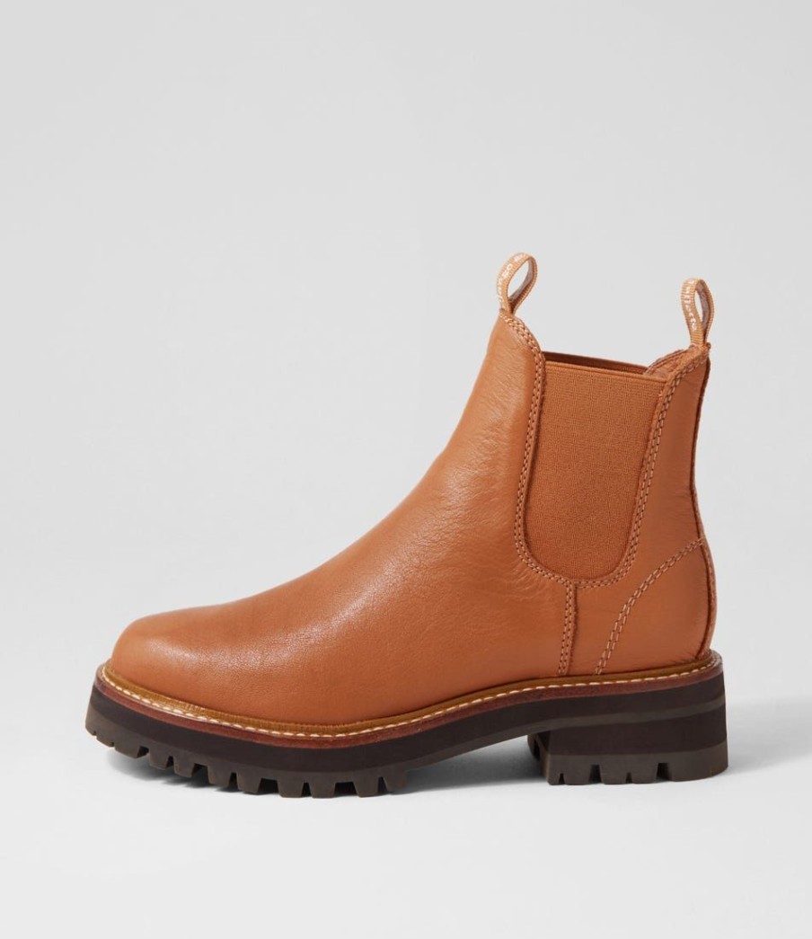 Shoes DJANGO & JULIETTE | Femi Dark Tan Leather Chelsea Boots