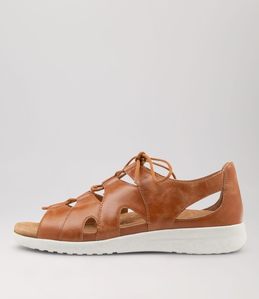 Shoes ZIERA | Barnett Xw Tan Leather Sandals Ws