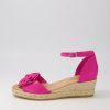 Shoes DJANGO & JULIETTE | Saffron Fuchsia Natural Rope Leather Sandals