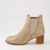 Shoes DJANGO & JULIETTE | Sadore Gold Cut Leather Chelsea Boots