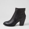 Shoes DJANGO & JULIETTE | Roxey Black Leather Ankle Boots