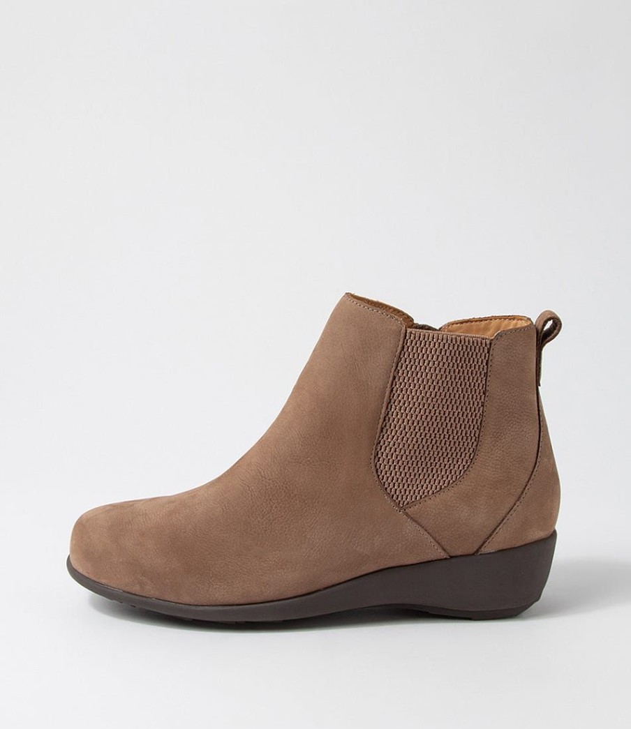 Shoes ZIERA | Shanghai Xf Taupe Tumble Nubuck Chelsea Boots