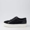 Shoes DJANGO & JULIETTE | Florina Black Lace Leather Sneakers