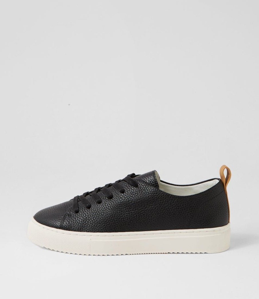 Shoes DIANA FERRARI | Abigails Black Tan Tumble Leather Sneakers