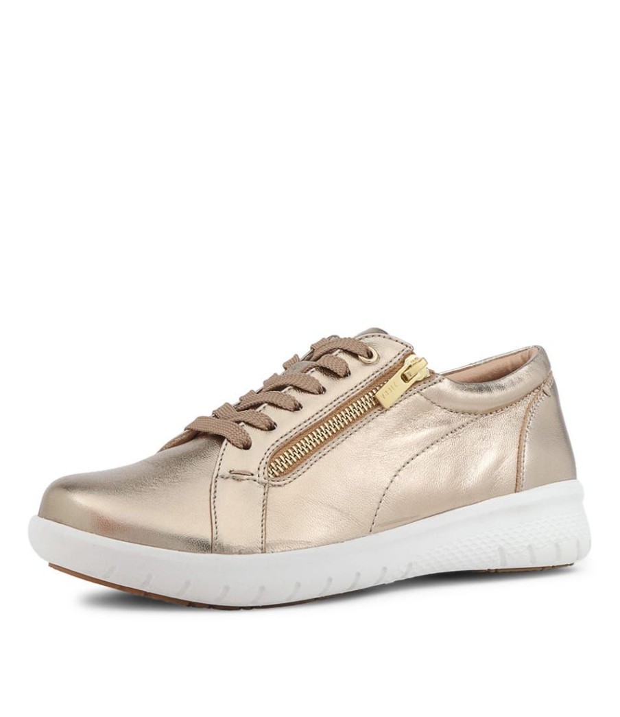 Shoes ZIERA | Solar Xf Champagne Leather Sneakers