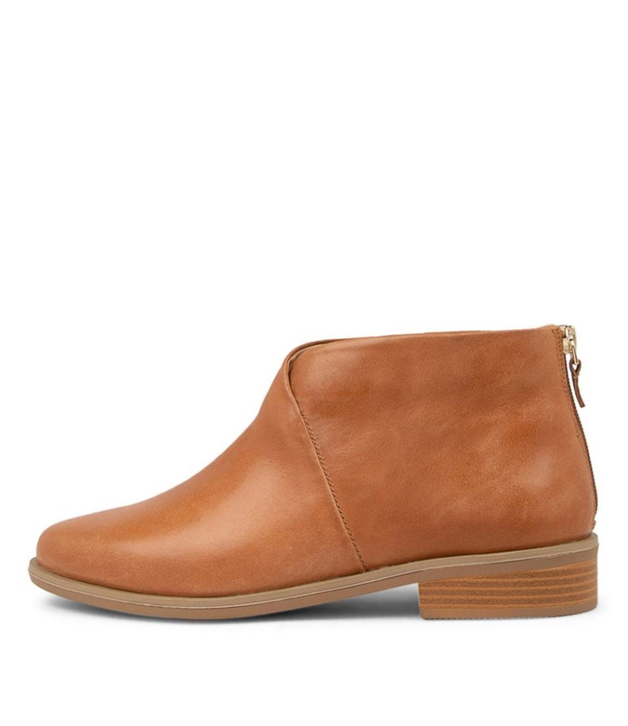 Shoes ZIERA | Sherees Xf Tan Leather Ankle Boots