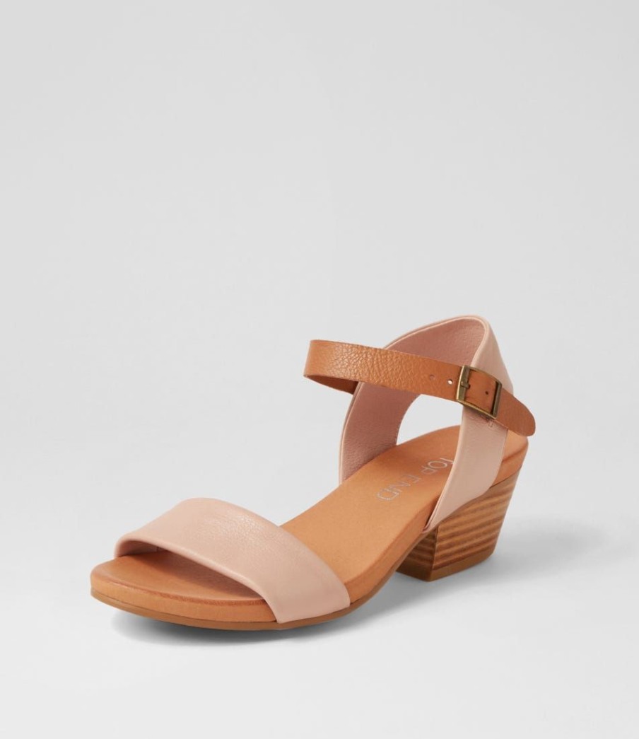 Shoes TOP END | Control Cafe Dark Tan Leather Sandals