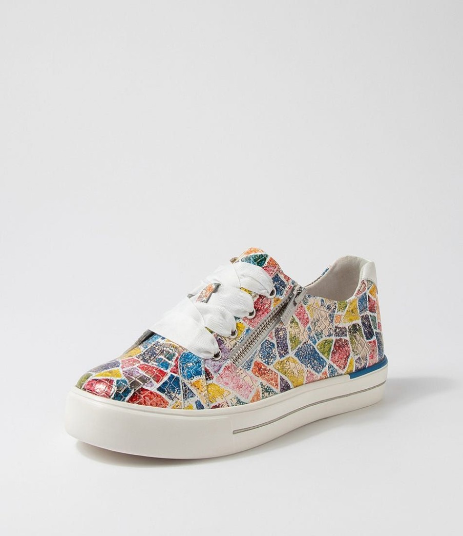 Shoes ZIERA | Audry W Bright Metallic Multi Leather Sneakers