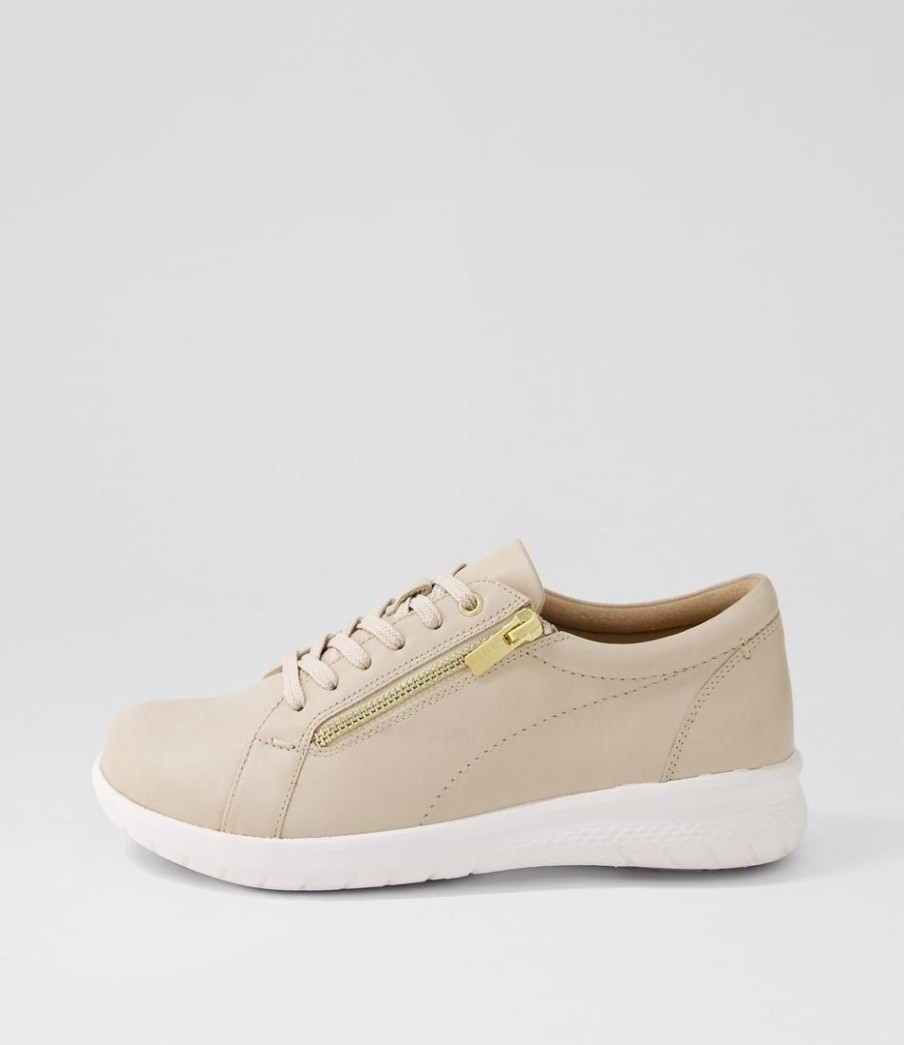 Shoes ZIERA | Solar Xf Almond Leather Sneakers