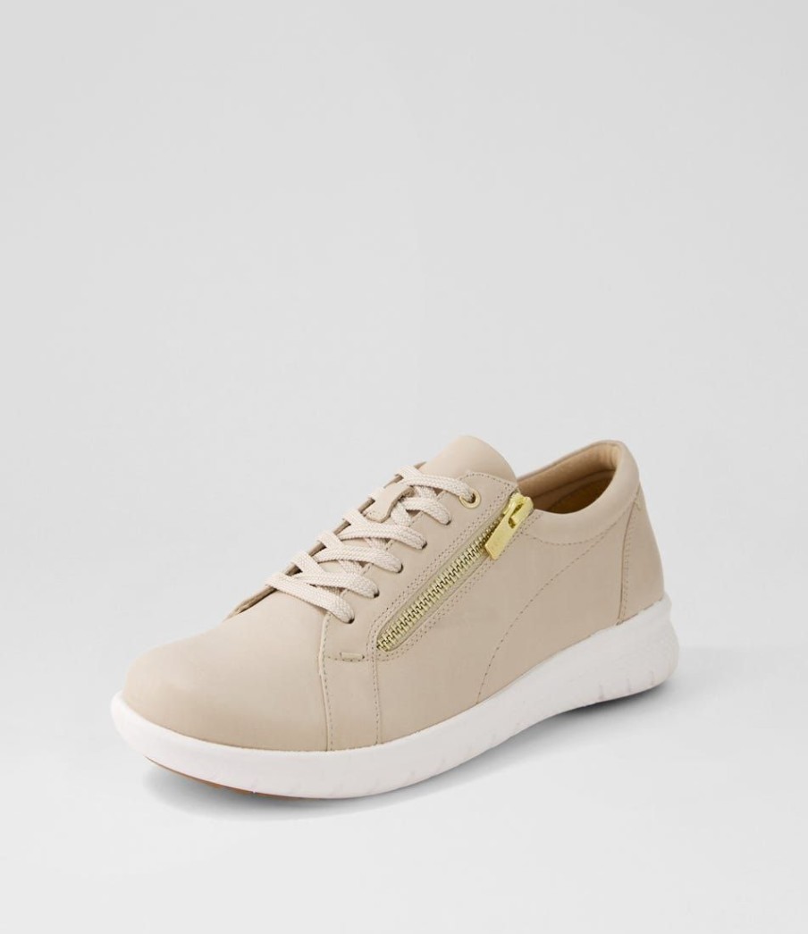 Shoes ZIERA | Solar Xf Almond Leather Sneakers