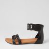 Shoes DJANGO & JULIETTE | Jubu Black Leather Sandals