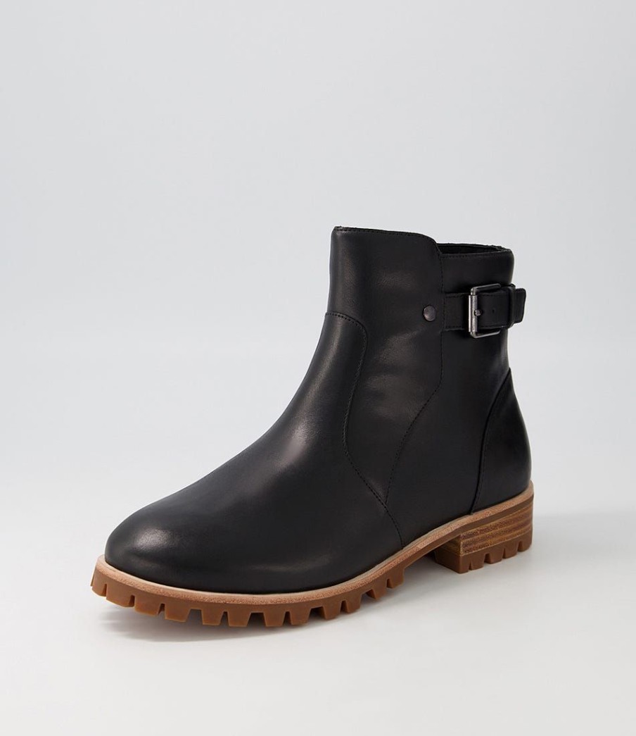 Shoes ZIERA | Misael W Black Leather Ankle Boots