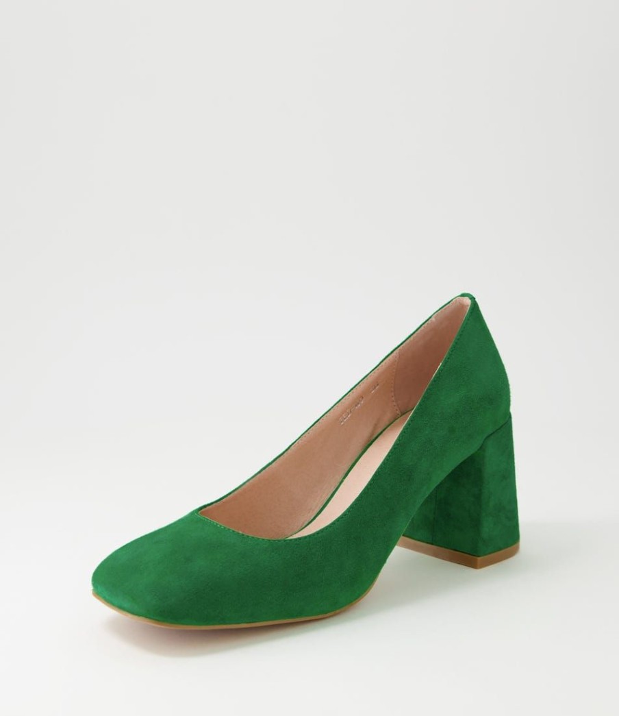 Shoes MOLLINI | Ted Bright Green Suede Heels