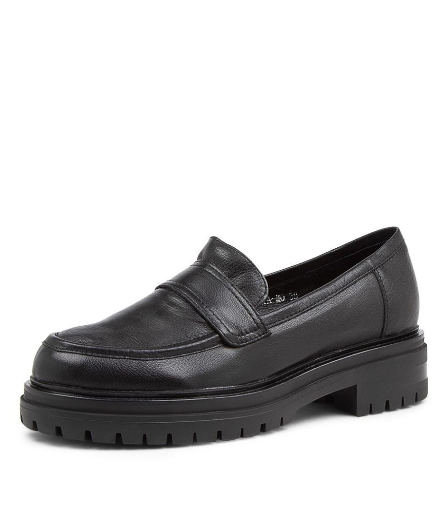 Shoes MOLLINI | Alanta Black Leather Loafers