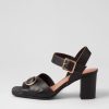 Shoes DJANGO & JULIETTE | Hampton Black Tan Leather Sandals