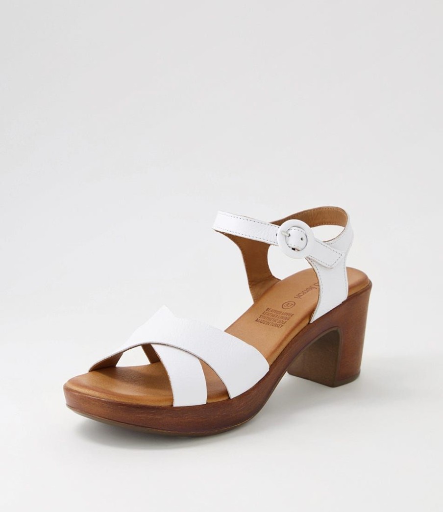 Shoes DIANA FERRARI | Baha2 White Leather Sandals