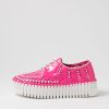 Shoes DJANGO & JULIETTE | Brodies Pink White Patent Leather Sneakers