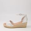 Shoes DJANGO & JULIETTE | Skip Silver Natural Rope Speckle Leather Sandals