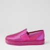 Shoes TOP END | Paura Fuchsia Satin Multi Sneakers