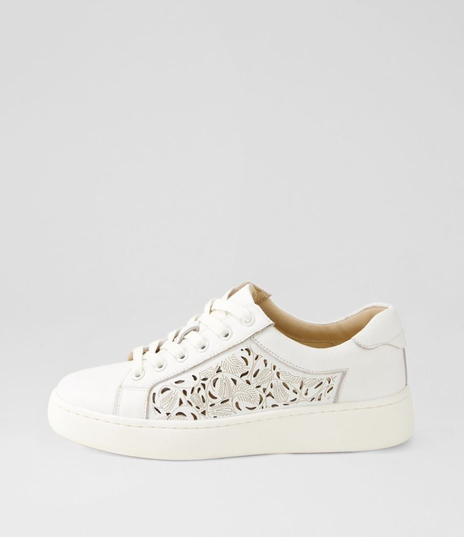 Shoes DIANA FERRARI | Driscol White Leather Sneakers