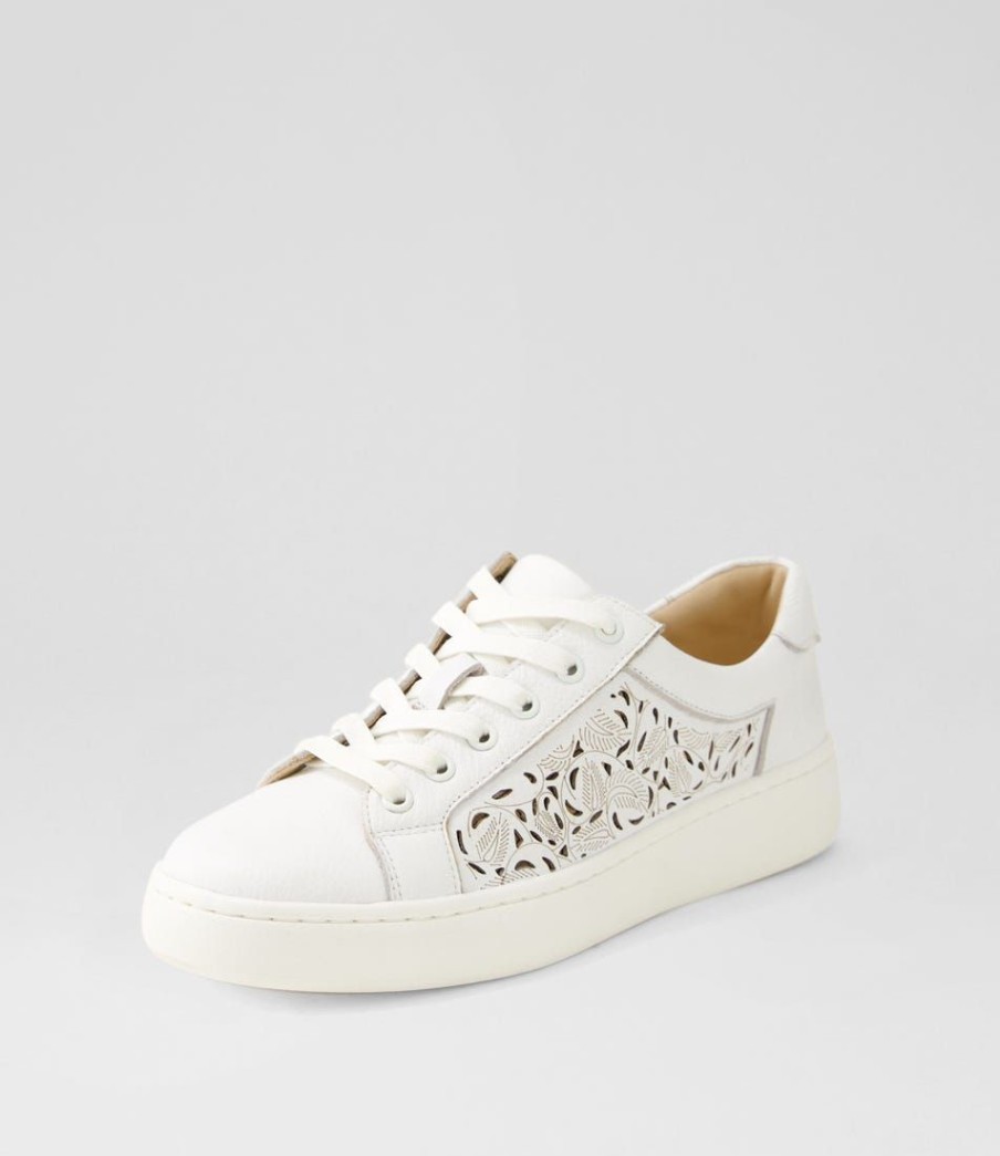 Shoes DIANA FERRARI | Driscol White Leather Sneakers