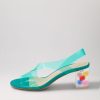 Shoes DJANGO & JULIETTE | Savana Emerald Bubble Vinylite Heel Sandals