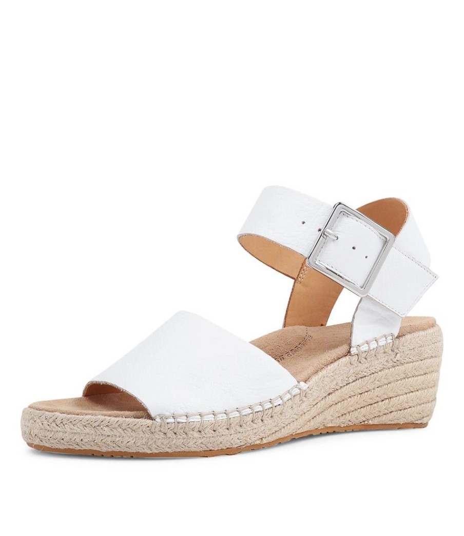 Shoes ZIERA | Kraig Xw White Leather Sandals