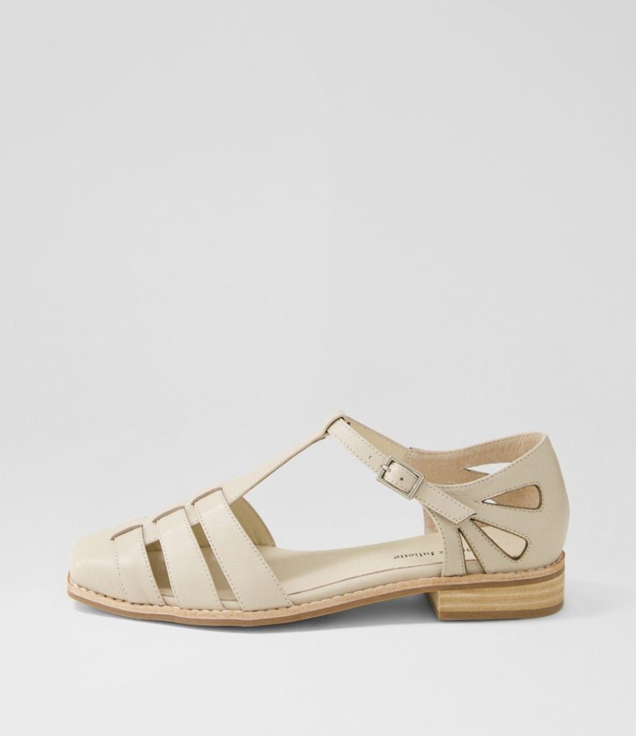 Shoes DJANGO & JULIETTE | Acely Almond Leather Flat Shoes