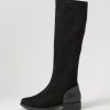 Shoes ZIERA | Svante Xf Black Stretch Microsuede Knee High Boots