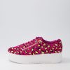 Shoes DJANGO & JULIETTE | Wolfie Fuchsia Gold Leopard Pony Sneakers