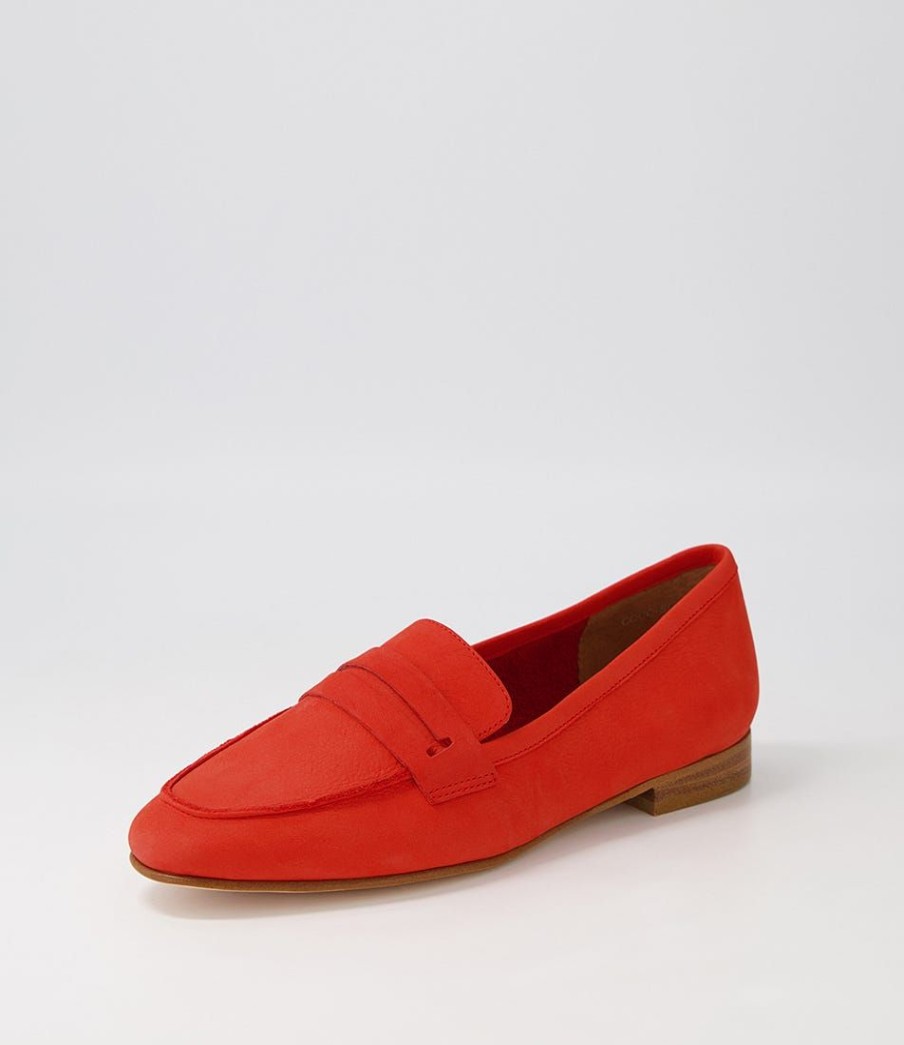 Shoes EOS | Coco Aperol Leather Loafers