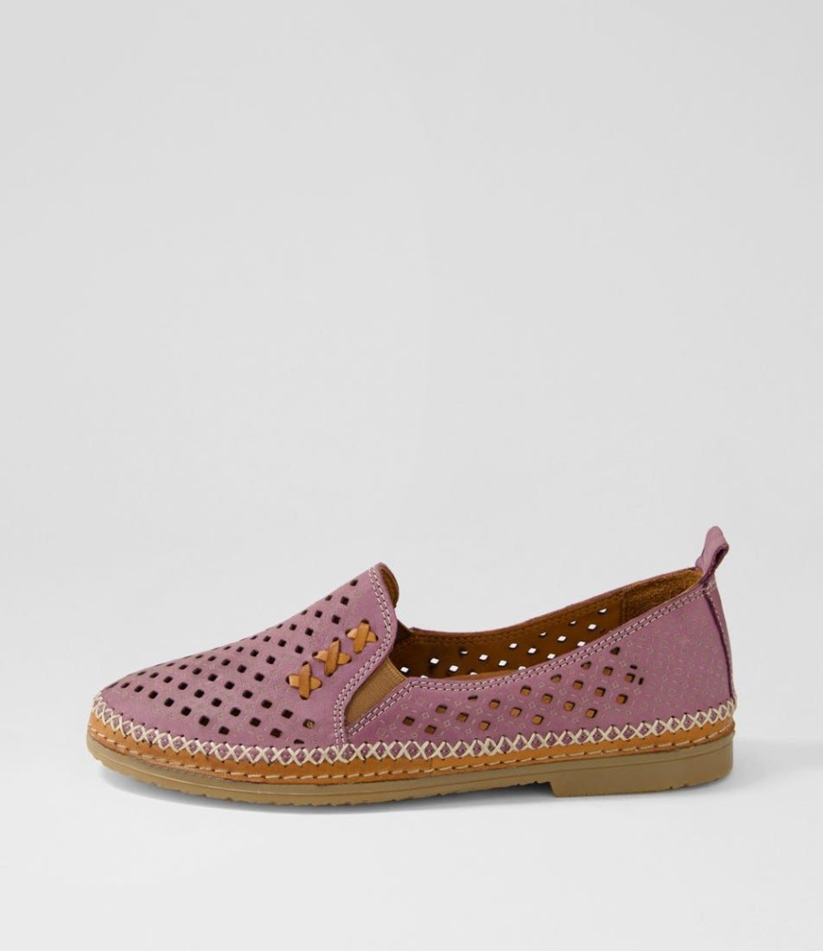 Shoes DIANA FERRARI | Belra Purple Leather Loafers