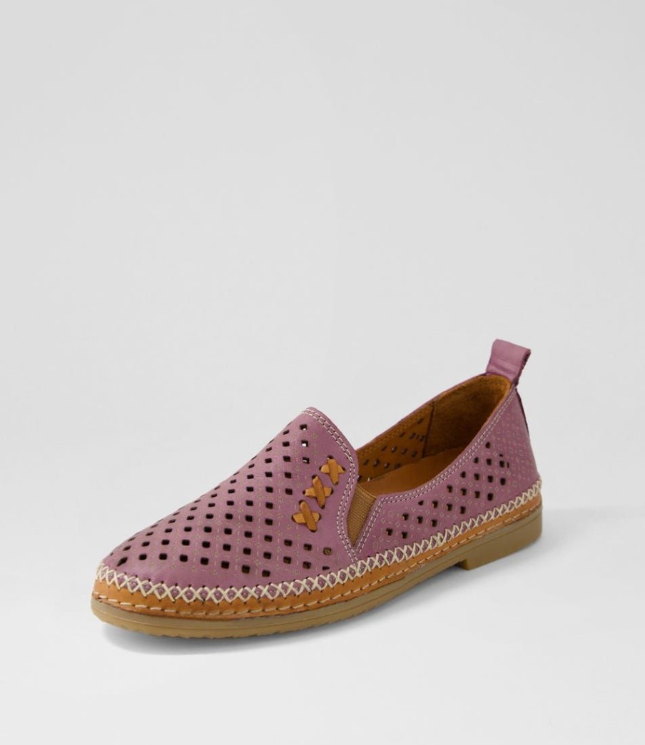 Shoes DIANA FERRARI | Belra Purple Leather Loafers