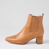 Shoes DIANA FERRARI | Larry Tan Natural Heel Leather Ankle Boots