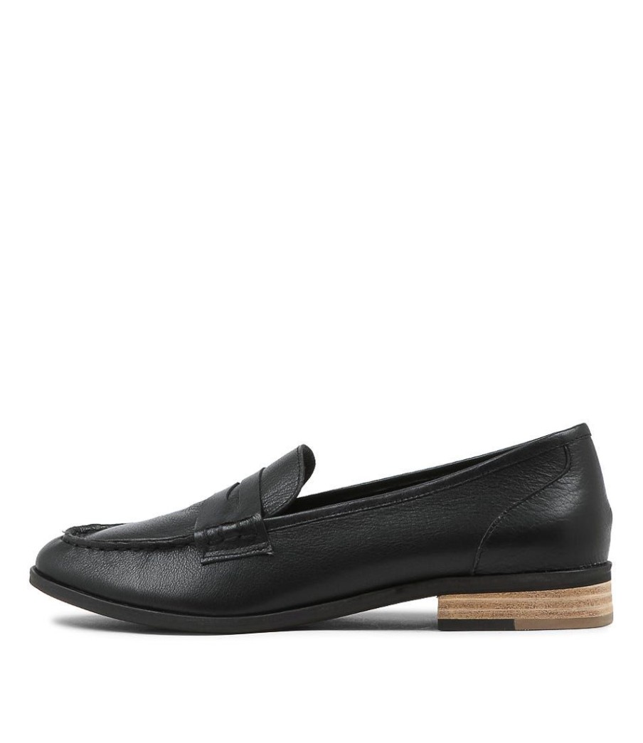 Shoes DJANGO & JULIETTE | Bammie Black Leather Loafers