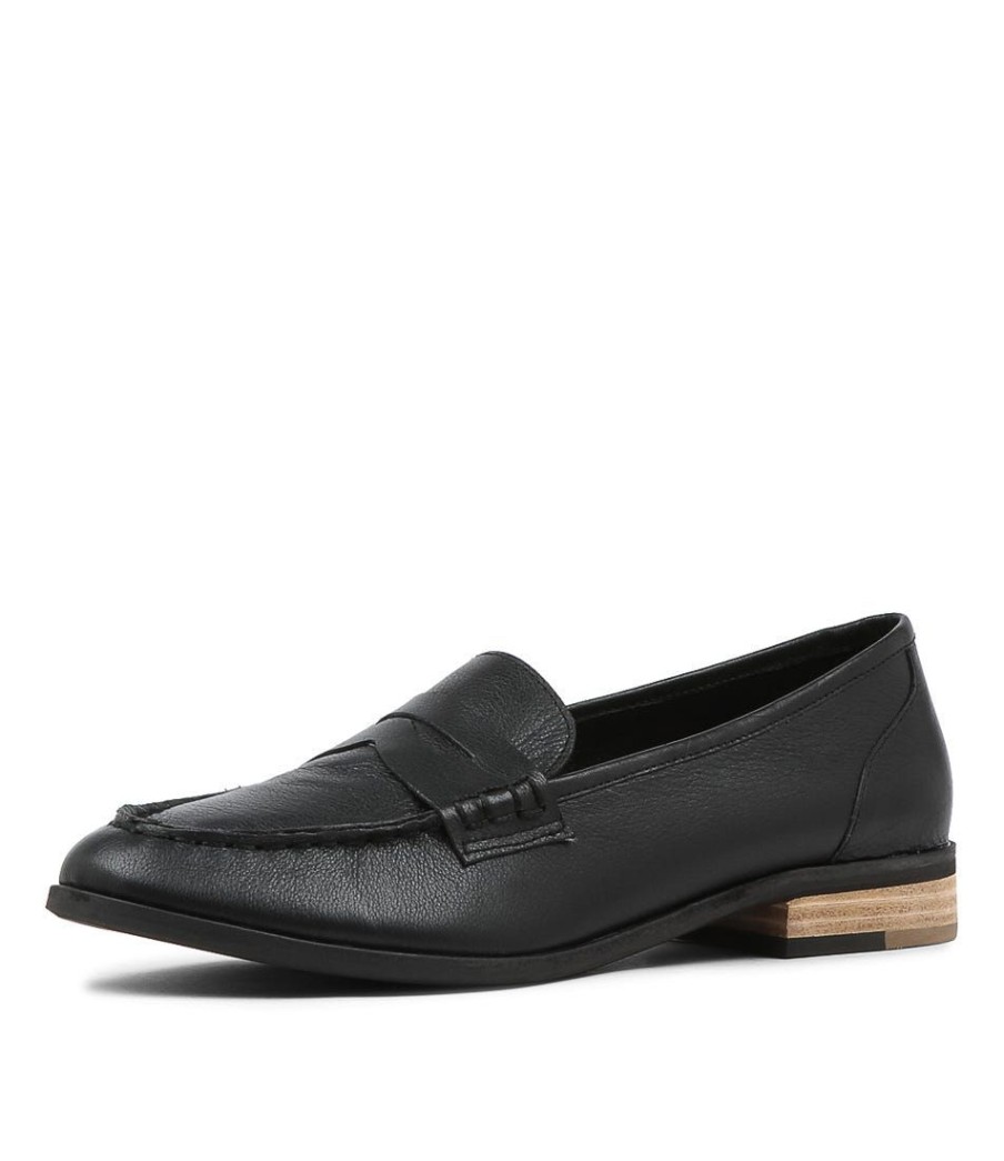 Shoes DJANGO & JULIETTE | Bammie Black Leather Loafers