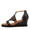 Shoes ZIERA | Pamilla W Black Tan Leather Sandals