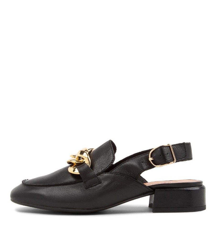 Shoes DJANGO & JULIETTE | Vabor Black Leather Heels