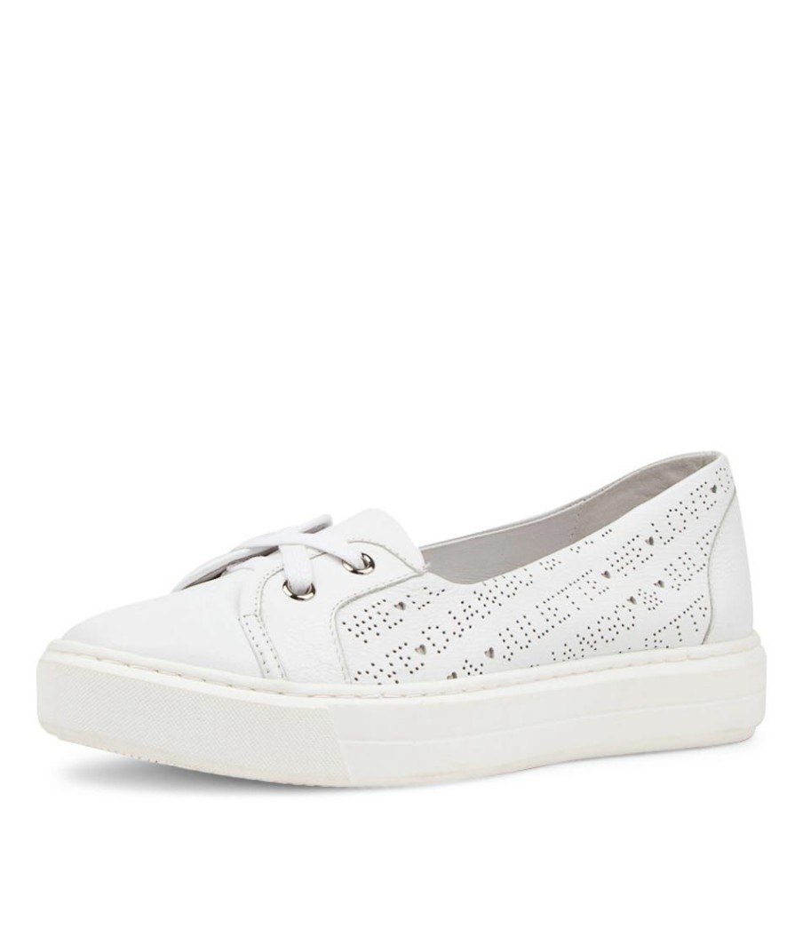 Shoes DJANGO & JULIETTE | Yabadi White Leather Sneakers