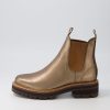 Shoes DJANGO & JULIETTE | Femi Bronze Tumble Leather Chelsea Boots