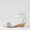 Shoes MOLLINI | Mac White Natural Heel Leather Sandals