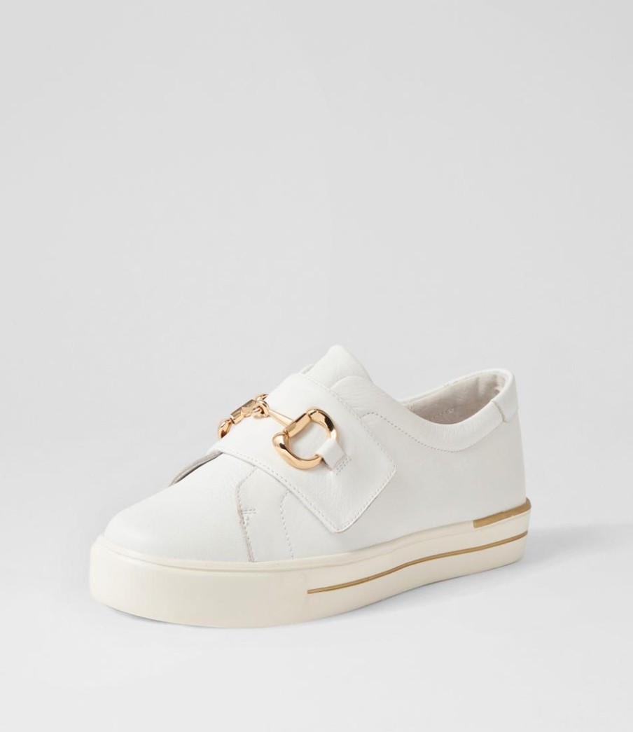 Shoes ZIERA | Aldwin W White Leather Sneakers