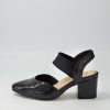 Shoes ZIERA | Velias Xw Black Patent Croc Heels