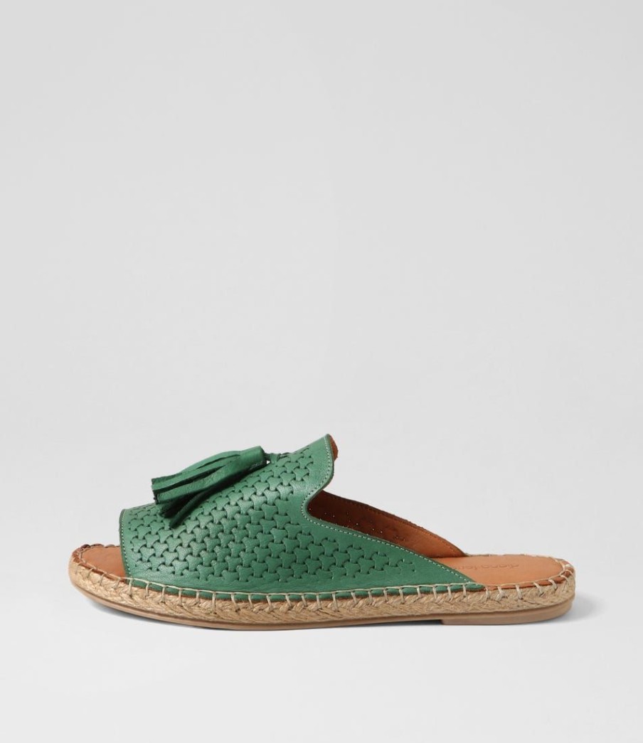 Shoes DIANA FERRARI | Phinta Emerald Leather Slides