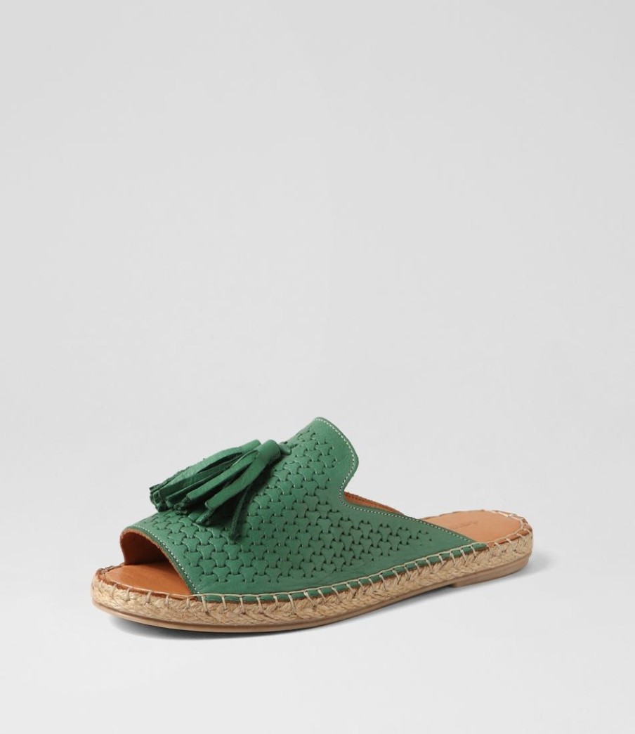 Shoes DIANA FERRARI | Phinta Emerald Leather Slides