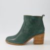 Shoes ZIERA | Landins W Emerald Leather Ankle Boots