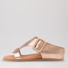 Shoes DJANGO & JULIETTE | Halle Champagne Leather Slides